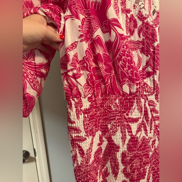 FARM Rio Pink and White Mini Dress - Picture 6 of 8